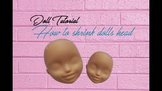 DIY Doll tutorial How to shrink dolls head [upl. by Inaj]