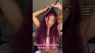 Get Ready for 2024s Hottest Luve Burgundy Curly Hairstyles LuveWigs❤️❤️😍😍hairstyle wigs [upl. by Naenaj]