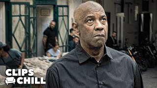 Denzel Witnesses European Mafia Violence  The Equalizer 3 [upl. by Lalib]