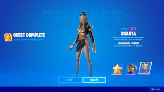 How to Unlock All Shanta Edit Styles Complete Shanta Quests  Fortnite All Gem Fragments Locations [upl. by Bluefarb798]