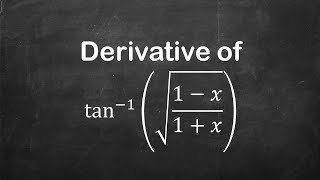 How to find derivative of arctansqrt1  x1  x  Derivative of Trigonometric Functions [upl. by Zellner373]