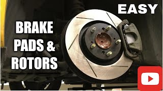 how to change brake pads and rotors on a car brake pads and rotors replacement [upl. by Arrekahs974]