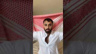 How to wrap a Keffiyeh scarf arab scarf [upl. by Halpern]