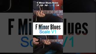 F Minor Blues Scale V1  Guitar Scales for Beginners  Guitar Theory with Aman Verma learnguitar [upl. by Heinrich]