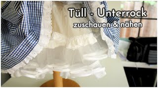 Blumenmädchenkleid Wie man einen Tüllunterrock näht  Petticoat  Unterrock  Frocks amp Frolics [upl. by Siro]