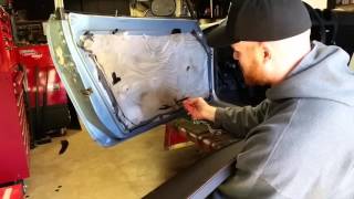 Skillards Datsun S30 Door Card Installation [upl. by Ecyob]