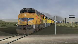 ORTS Fast UP C45ACCTE 7356 EB ZG2OAB09 At Welllington UT [upl. by Woolcott490]