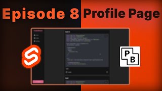 Create a Social Media Platform using SvelteKit and PocketBase  Profile Page [upl. by Micheline]