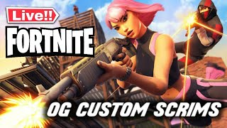 🔴LIVE NA EAST OG FORTNITE CUSTOMS SCRIMS WITH VIEWERS  SQUAD BATTLES COME SWEAT [upl. by Kirsteni338]