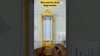 Wet amp Dry Bulb Hygrometer I Wet and Dry Bulb Hygrometer Unboxing I Wet amp Dry Hygrometer and Its Part [upl. by Annalee]