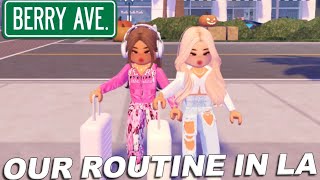 New Routine in LA  Roblox Berry Avenue Role play 2024 [upl. by Rosemarie359]