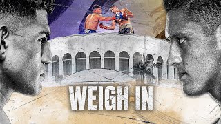 ALEXIS ROCHA VS GIOVANNI SANTILLAN WEIGH IN LIVESTREAM [upl. by Laverna]