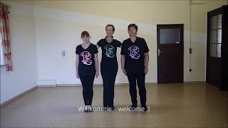 Lovumba  teach and learn with Anke  Linedance DEMO [upl. by Lapotin]