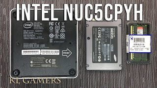 intel NUC5CPYH Mini PC NUC install Samsung 840 EVO 120GB and 8GB DDR3L RAM Detail Look [upl. by Alemaj]