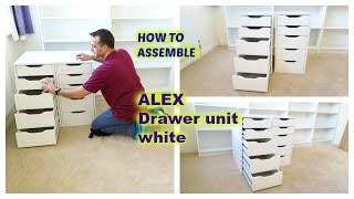 IKEA ALEX Drawer unit assembly [upl. by Barram]