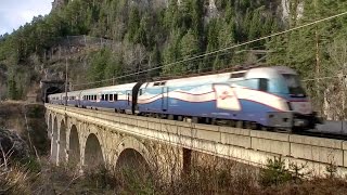 Semmeringbahn zwischen Kalte RinneViadukt und Breitenstein [upl. by Ahsia733]