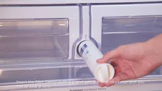 Waterdrop Plus DA2900020B Refrigerator Water Filter Installation Video [upl. by Adahs]