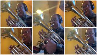 A Trumpeters Lullaby  Leroy Anderson  Baritone Horn Quintet [upl. by Neral853]