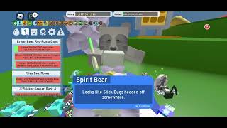 Completing my 25th Spirit bear quest  Bee Swarm Simulator  ROBLOX [upl. by Ttnerb41]