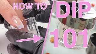 Dip Powder 101  How To Dip Nails For Beginners  SNS Nail Tutorial [upl. by Xirtaeb]