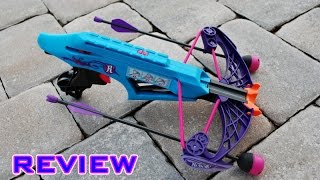 REVIEW Nerf Rebelle Courage Crossbow Unboxing Review amp Firing Test [upl. by Adelle]