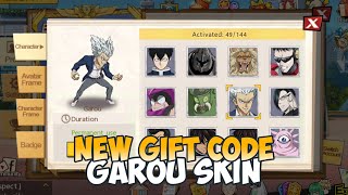 NEW GIFT CODE SKIN GAROU PERMANEN  One Punch Man The Strongest [upl. by Mayap]