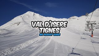 Val dIsere Tignes ski resort guide 28 Verte green run [upl. by Mohandis]