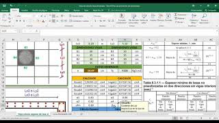 Losa alivianada en dos direcciones Hoja de cálculo [upl. by Elysia]