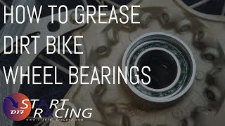 How to Grease Dirt Bike Wheel Bearings [upl. by Pyne]