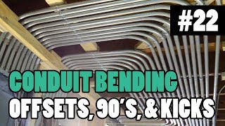 How To Bend EMT ConduitTubing  HOW ELECTRICIANS BEND 90s OFFSETS BOX OFFSETS amp KICKS [upl. by Katleen]