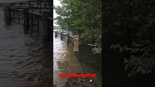 Chattahoochee is still flooded 5 days after hurricane helene powerful weather flooded river [upl. by Ardis523]