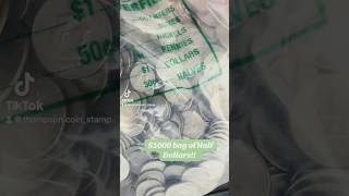 1000 Bag of Half Dollars shorts coins crh [upl. by Humfried]