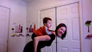 How to Wear Your Toddler on Your Back  Mei Tai Back Carry Babywearing Demo [upl. by Gairc]