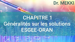 5  CHAPITRE 1  ACTIVITÉ ET COEFFICIENT DACTIVITÉ [upl. by Marcellus]