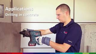 Bosch Cordless Rotary Hammer GBH 180LI  BoschHardwarecom [upl. by Aikmat]