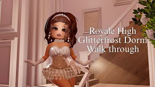 Royale High Glitterfrost White Christmas Dorm Walkthrough 🤍🎄 [upl. by Ihteerp229]