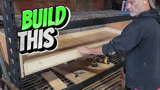 Big Drawer Build For Home Depot or Lowes Metal Style Shelving [upl. by Hcone402]