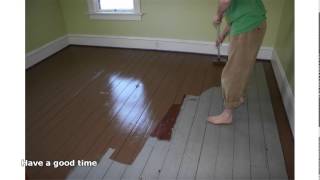 painting hardwood floors [upl. by Lewse]