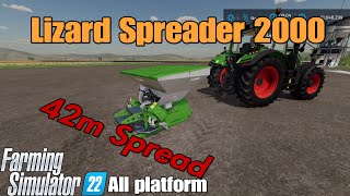 Lizard Spreader 2000  FS22 mod for all platforms [upl. by Erdnaet]