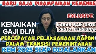 BARU SAJA DISAMPAIKAN KAPAN DISAMPAIKAN NOTA KEUANGAN KENAIKAN GAJI ASN DALAM RAPBN 2025 [upl. by Eartnoed741]