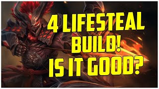 PLAYING VS W3AKEN  4 LIFESTEAL BUILD IS IT GOOD S11 SMITE RANKED HACHIMAN [upl. by Sevy]