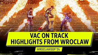 HIGHLIGHTS Vaculik Masters the WroclawSGP 2024  FIM Speedway Grand Prix [upl. by Llatsyrc]