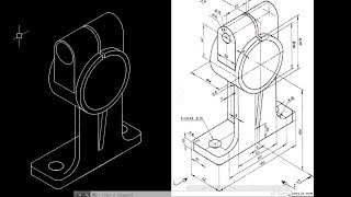 Autocad isometric drawing 26 [upl. by Rutra295]