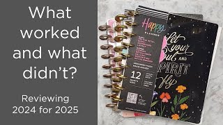 2024 Planner Review  Planning for 2025  What worked and what didnt [upl. by Hessler457]