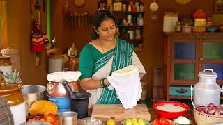 Making Paneer from Milk  Paneer Butter Masala  A Life Of Tamil Tradition  The Traditional Life [upl. by Madelena]