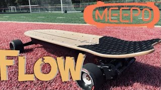 MEEPO FLOW electric skateboard review [upl. by Enileqcaj]