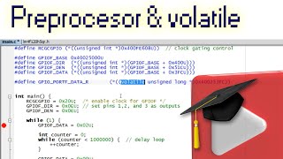 5 Preprocessor and the quotvolatilequot keyword in C [upl. by Kissiah158]