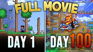 I Spent 100 Days in Terraria MASTER MODE Heres What Happened MOVIE [upl. by Ty]