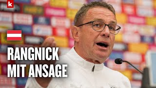 quotNicht für dumm verkaufenquot Rangnick hat da mal was klarzustellen  Österreich [upl. by Shepperd]