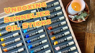 Sennelier Oil Sticks  Video 1  Unboxing [upl. by Hayidah]